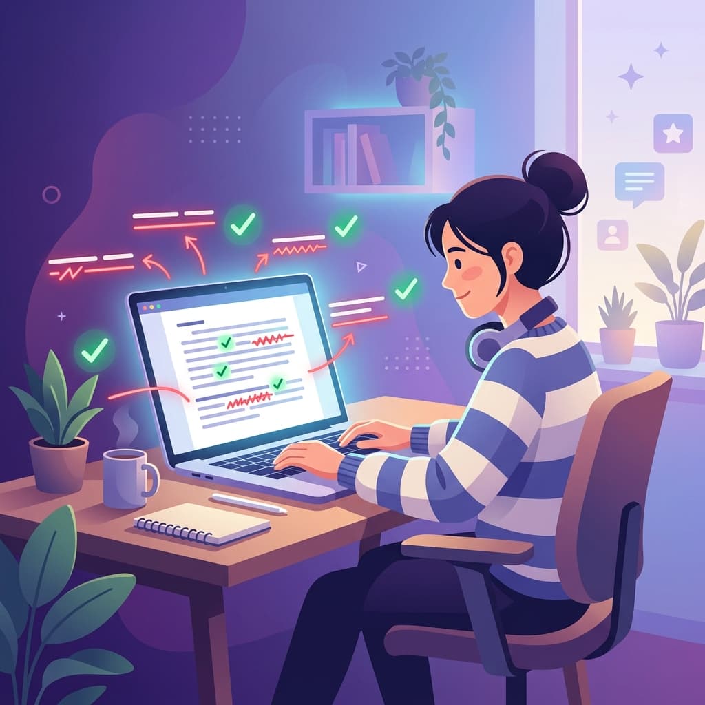 AI grammar checker versus human editing workflow